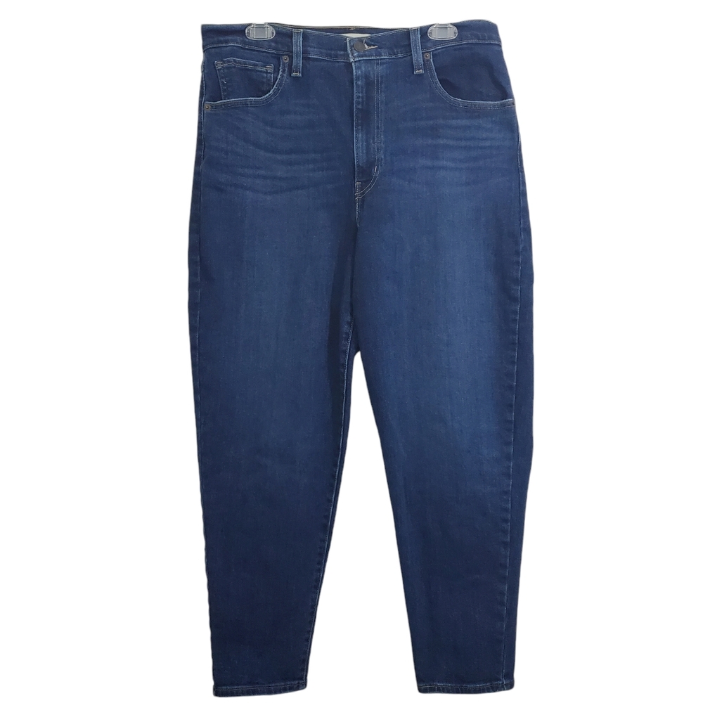 Levi's Jeans High Waisted Mom Style Size 32 Retro Casual Boho Tapered Leg Denim